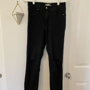 Distressed Black Skinny Jeans